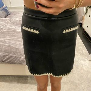 Zara faux leather skirt